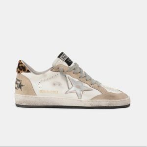 Golden Goose Ball Star Sneakers Leopard Heel 40